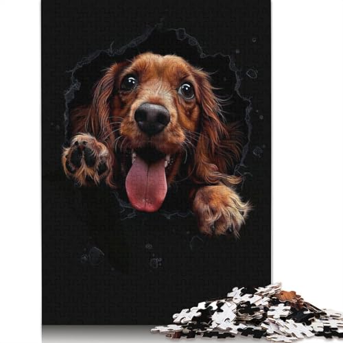 Sussex Spaniel Puzzles 1000 Teile Schwer Puzzle Spielzeug Pädagogisches Spiel Impossible Herausforderungsspielzeug Für Erwachsene Kinder 1000pcs (75x50cm) von QBIREX