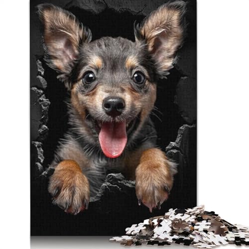 Swedish Vallhund Puzzles 520 Teile Schwer Puzzle Spielzeug Lernspiel Impossible Herausforderungsspielzeug Für Erwachsene Und Kinder Ab 14 Jahren 520pcs (52x38cm) von QBIREX