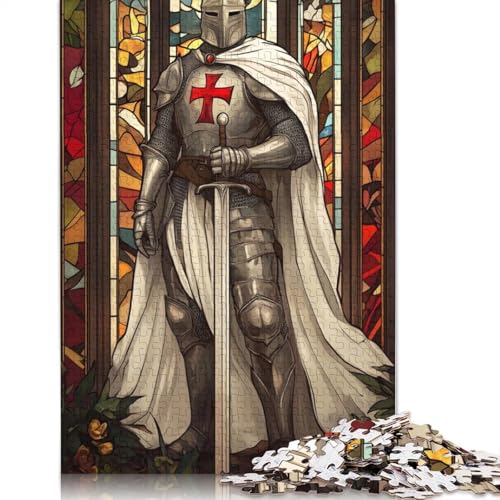 Tempelritter-Puzzlespielzeug für Erwachsene, Lernspiel, Puzzlespiele für Erwachsene für Frauen und Männer, 1500 Teile (85 x 57 cm) von QBIREX