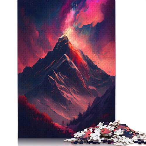 The Fading Mountains Puzzle, schwieriges rechteckiges Hartpapier-Puzzle für Erwachsene und Kinder, einzigartiges Geschenk, 1000 Teile (75 x 50 cm) von QBIREX