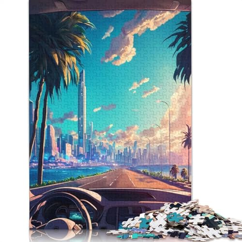 The Ride Puzzle-Spielzeug, Lernspiel, Premium-Puzzle aus Karton für Erwachsene und Kinder, 1000 Teile (38 x 26 cm) von QBIREX