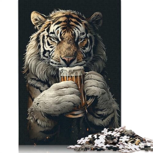 Tiger Beer Puzzles 520 Teile Schwer Puzzle Spielzeug Lernspiel Impossible Herausforderung Spielzeug Für Erwachsene Und Kinder Ab 12 Jahren 520pcs (52x38cm) von QBIREX