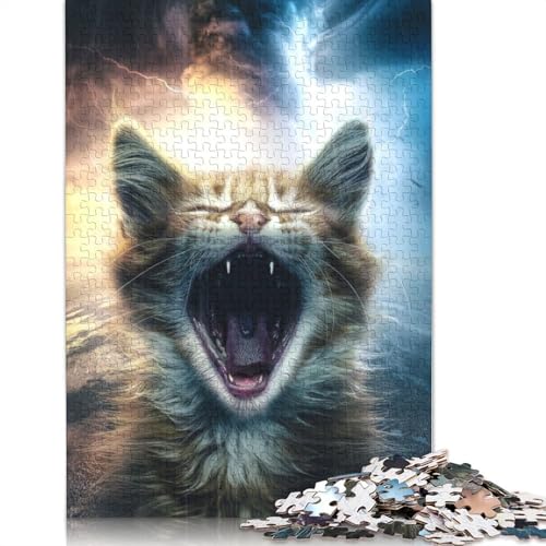 Tiny Roar Puzzle, rechteckig, aus Pappe, Geschenk für Kinder ab 12 Jahren, 520 Teile (52 x 38 cm) von QBIREX