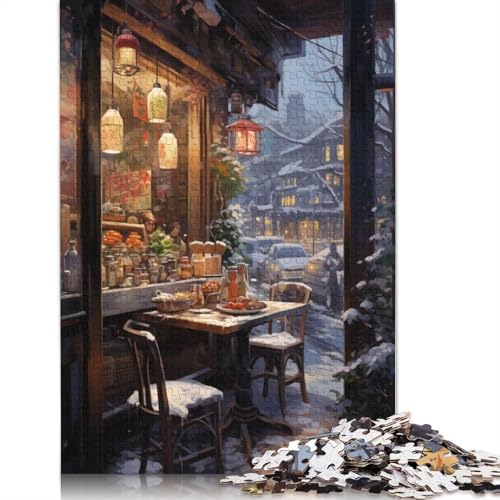 Tokyo Japan Weihnachtspuzzle, freundliche Materialien, 100% recycelter Karton, Puzzle für Erwachsene und Kinder, 1000 Teile (75 x 50 cm) von QBIREX