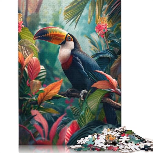 Toucans Perch Puzzles 1000 Teile Schwer Puzzle Spielzeug Lernspiel Impossible Herausforderung Spielzeug Für Erwachsene Und Kinder in Bewährter 1000pcs (75x50cm) von QBIREX