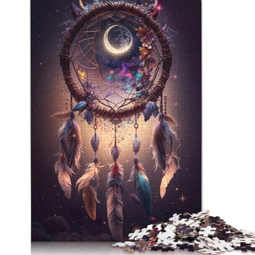 Traumfänger-Tanzpuzzle für Erwachsene, 1000 Teile, Puzzle für Erwachsene und Teenager, Familienspiel, 1000 Teile (75 x 50 cm) von QBIREX
