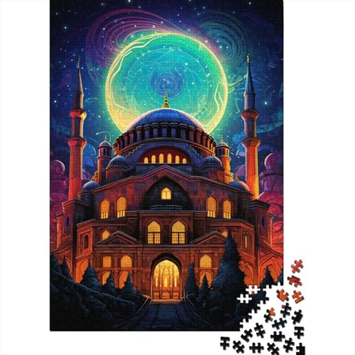 Türkiye Hagia Sophia18 Puzzle, Premium-Puzzle aus 100% recyceltem Brett, für Kinder und Erwachsene ab 12 Jahren, 1000 Teile (38 x 26 cm) von QBIREX