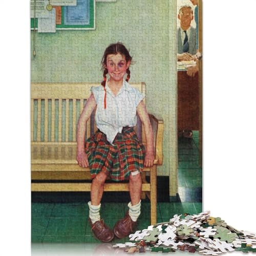 Unartiges Mädchen-Puzzle, Lernspiele, Familienaktivitäten, Premium-Karton-Puzzle für Frauen und Männer, 1000 Teile (38 x 26 cm) von QBIREX