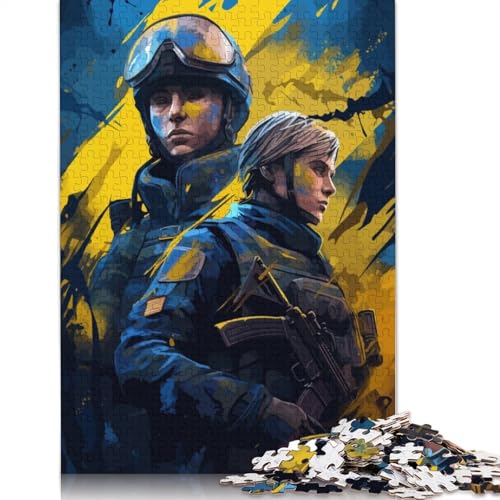 Unbeatable Puzzles 1000 Teile Schwer Puzzle Spielzeug Lernspiel Impossible Herausforderungsspielzeug Für Erwachsene Kinder 1000pcs (75x50cm) von QBIREX