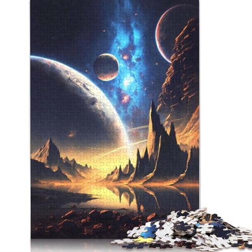 Universe Infinity Puzzle 1000 Teile für Erwachsene, Holzpuzzle, Gehirntraining, Herausforderung, Spiel, Unterhaltung, Geschenke, Familienaktivität (38 x 26 cm) von QBIREX