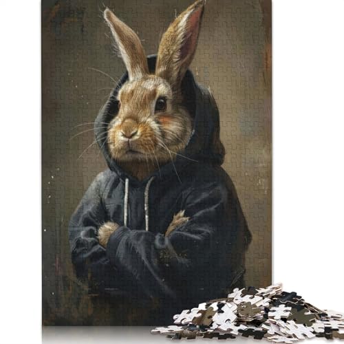 Urban Hopper Puzzle DIY-Spiel, rechteckiges Papierpuzzle für Jungen oder Mädchen, Geburtstagsgeschenk, 1000 Teile (75 x 50 cm) von QBIREX