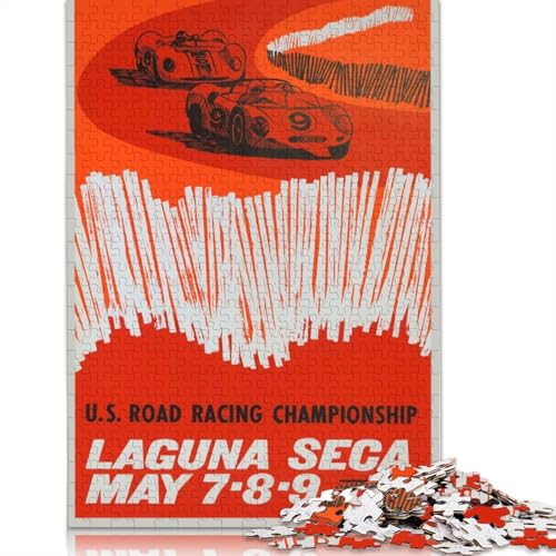 Velka Cena Cssr 1965 Automotoklub Puzzle, 520 Teile für Erwachsene, nachhaltiges Holzpuzzle für Erwachsene, 520-teiliges Set (52 x 38 cm) von QBIREX
