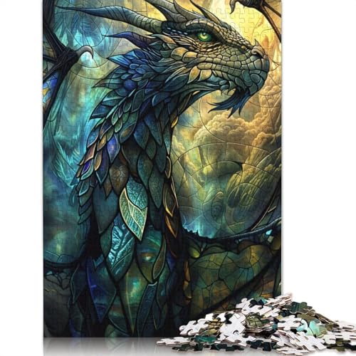 Verdant Guardian Dragon, 1500-teiliges Puzzle für Erwachsene, Dekompressionsspielzeug, Denksportaufgaben für Frauen und Männer, 1500 Teile (85 x 57 cm) von QBIREX