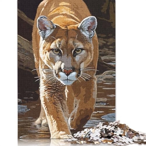 Vintage Puma Puzzle, schwierige Herausforderung, 100 Prozent recycelter Karton, Puzzle für Kinder und Erwachsene ab 12 Jahren, 1000 Teile (26 x 38 cm) von QBIREX