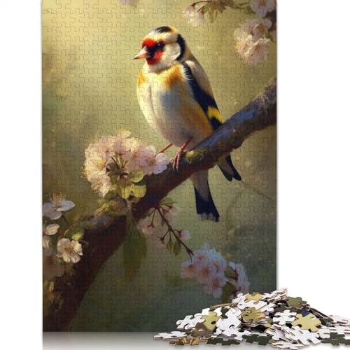 Vogel-Stieglitz, schönes Puzzle für Erwachsene, Lernspiel, Puzzle-Geschenke für Kinder ab 12 Jahren, 1500 Teile (85 x 57 cm) von QBIREX