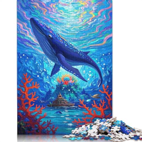 Wal-Puzzle, Denksportaufgabe, rechteckiges Papierpuzzle für Erwachsene und Teenager, 1000 Teile (75 x 50 cm) von QBIREX