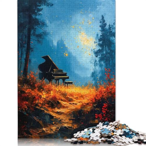 Waldklavier-Naturpuzzle für Erwachsene, Lernspiel, Puzzle-Geschenke für Kinder ab 12 Jahren, 1500 Teile (85 x 57 cm) von QBIREX