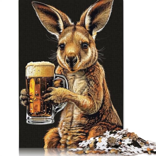 Wallaby Beer Puzzle 1000 Teile Schwer Puzzle Spielzeug Lernspiel Impossible Herausforderungsspielzeug Für Erwachsene Und Kinder Ab 14 Jahren 1000pcs (75x50cm) von QBIREX