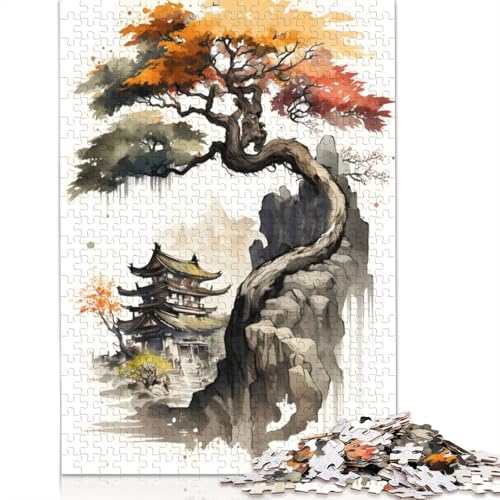 Wasserfarben Japanisch 10 Puzzle 520 Teile für Erwachsene Kreative Spiele Puzzlespiele für Erwachsene für Jungen oder Mädchen 520 Stück (52 x 38 cm) von QBIREX