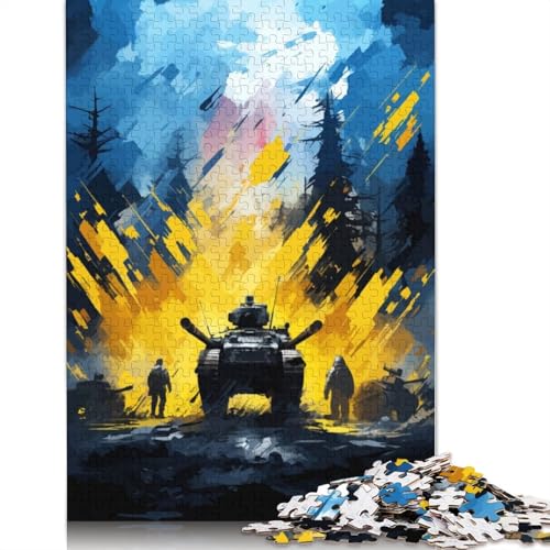 We Fight Back Puzzle 1000-teilige Schwer Puzzle Spielzeug Lernspiel Impossible Herausforderungsspielzeug Für Erwachsene Und Kinder Ab 14 Jahren 1000pcs (75x50cm) von QBIREX