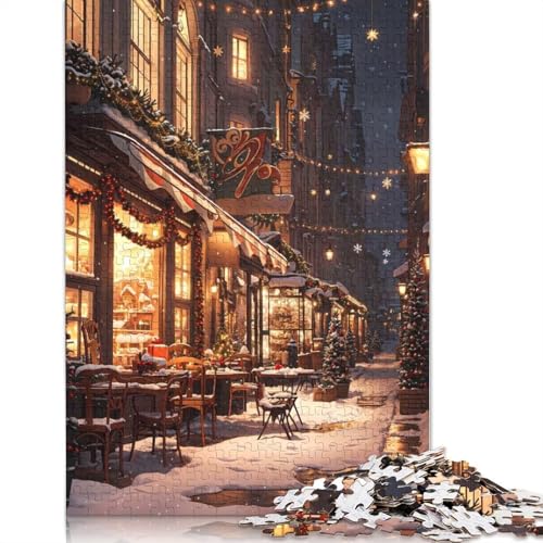Weihnachtsbeleuchtungs-Puzzle, DIY-Spiel, Premium-Karton-Puzzle für Frauen und Männer, 1000 Teile (38 x 26 cm) von QBIREX