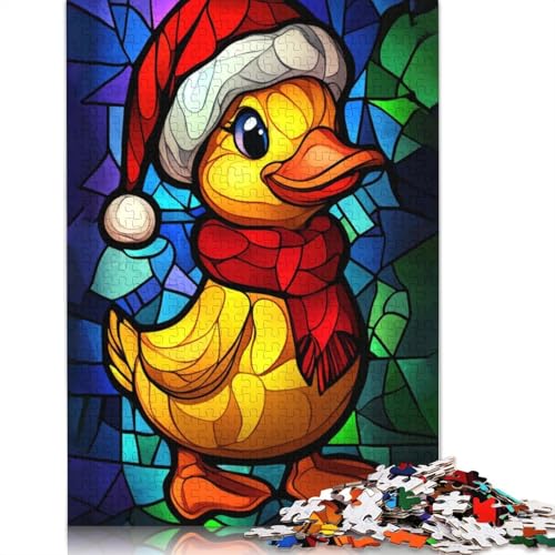 Weihnachtsentchen-Puzzle für Erwachsene, kreative Spiele, Puzzle-Geschenk für Jungen oder Mädchen, 1000 Teile (75 x 50 cm) von QBIREX