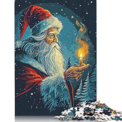 Weihnachtszauber-Puzzle, Spielzeug, Lernspiel, Premium-Karton-Puzzle für Erwachsene und Kinder, 1000 Teile (75 x 50 cm) von QBIREX