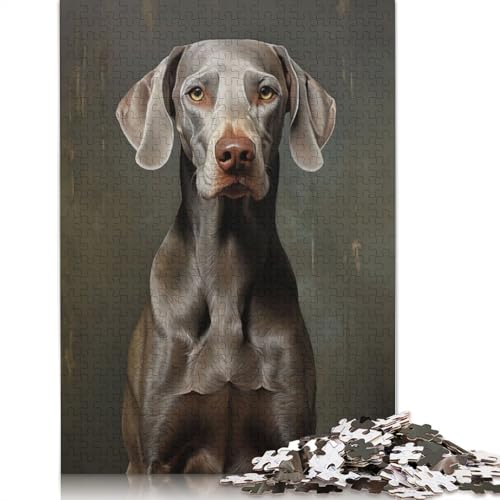 Weimaraner Puzzle 1000 Teile Schwer Puzzle Spielzeug Lernspiel Impossible Herausforderung Spielzeug Für Erwachsene Und Kinder Ab 12 Jahren 1000pcs (75x50cm) von QBIREX