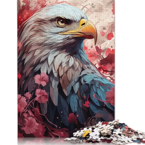 Weißkopfseeadler-Majestät-Puzzle, 100% recycelter Karton, 100% recycelter Karton, Puzzle für Jungen oder Mädchen, 1000 Teile (75 x 50 cm) von QBIREX