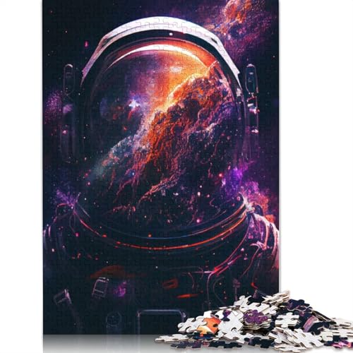 Weltraum-Astronauten-Puzzle für Erwachsene, herausforderndes und kniffliges Puzzle für Frauen und Männer, 520 Teile (52 x 38 cm) von QBIREX