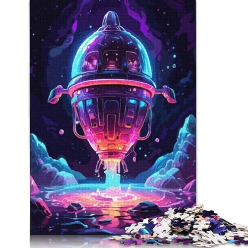 Weltraumraketen-Puzzle, DIY-Spiel, Premium-Karton-Puzzle für Frauen und Männer, Kindertagsgeschenke, 1000 Teile (26 x 38 cm) von QBIREX