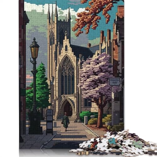 Windsor Pixel Art Puzzle, Lernspiele, Familienaktivitäten, Premium-Karton-Puzzle für Frauen und Männer, 1000 Teile (26 x 38 cm) von QBIREX