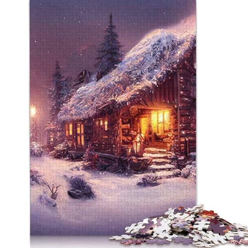 Winterlandschaften, Heimpuzzle, schwierig, 100% recycelter Karton, Puzzle für Frauen und Männer, 1000 Teile (75 x 50 cm) von QBIREX