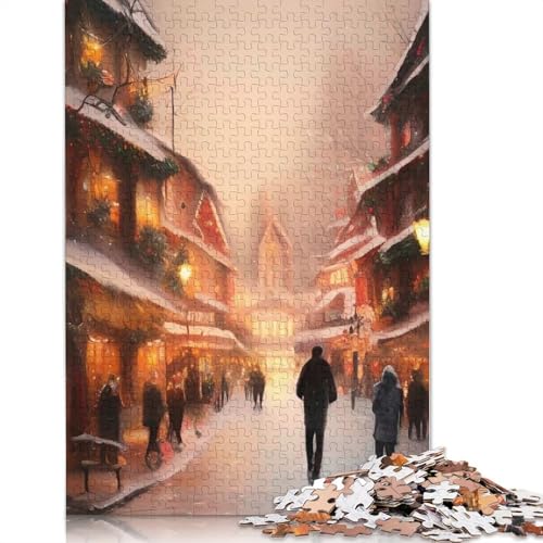 Winterwärme-Puzzle, 100% recycelter Karton, 100% recycelter Karton, Puzzle für Jungen oder Mädchen, 1000 Teile (38 x 26 cm) von QBIREX