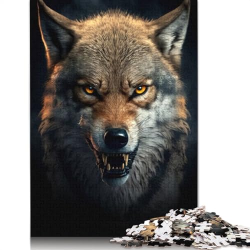 Wolf Generative AI 520-teiliges Puzzle, ab 18 Jahren, Lernspiele, Puzzles für Erwachsene, für Frauen, für Kinder ab 12 Jahren, 520 Teile (52 x 38 cm) von QBIREX