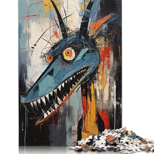 Wolf Puzzle 1000-teilige Schwer Puzzle Spielzeug Lernspiel Impossible Herausforderungsspielzeug Für Erwachsene Und Kinder Ab 14 Jahren 1000pcs (75x50cm) von QBIREX