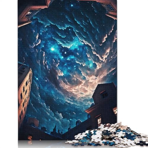Wunderschönes Himmelspuzzle für Erwachsene, Lernspiel, Puzzle-Geschenke für Kinder ab 12 Jahren, 1000 Teile (75 x 50 cm) von QBIREX
