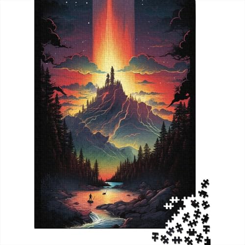 Yellowstone-Nationalpark, USA1 Puzzle-Spielzeug, Lernspiel, Premium-Puzzle aus Karton für Erwachsene und Kinder, 1000 Teile (38 x 26 cm) von QBIREX