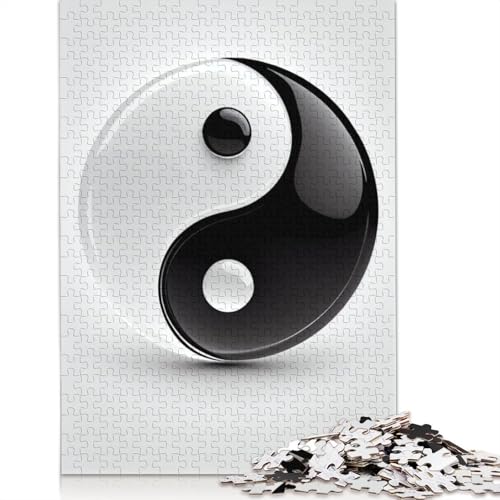 Yin and Yang Elegance Puzzle 1000 Teile Schwer Puzzle Spielzeug Lernspiel Impossible Herausforderung Spielzeug Für Erwachsene Und Kinder Ab 12 Jahren 1000pcs (38x26cm) von QBIREX
