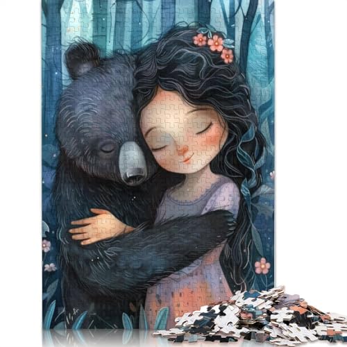 Zauberwald-Kuschelpuzzle, Dekompressionsspielzeug, rechteckiges Papierpuzzle für Kinder und Erwachsene ab 12 Jahren, 1000 Teile (75 x 50 cm) von QBIREX