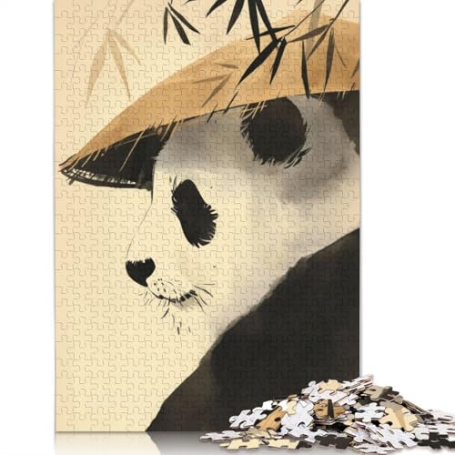Zen Bamboo Panda Bear 520 Puzzle, herausfordernd und knifflig, Puzzle für Männer, Geschenke für Erwachsene und Teenager, 520 Teile (52 x 38 cm) von QBIREX
