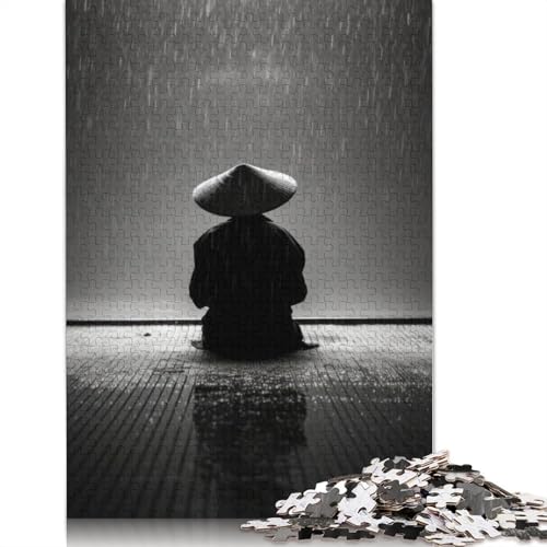 Zen Samurai Warrior Puzzles 1000 Teile Schwer Puzzle Spielzeug Lernspiel Impossible Herausforderung Spielzeug Für Erwachsene Kinder 1000pcs (38x26cm) von QBIREX