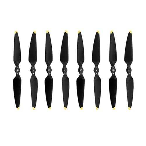 QBJSQYOT 2/4 Paar for Air 3 Drohnen Propeller Requisiten Schnellspanner Ersatz Geräuscharmer Klapppropeller for Air 3 Zubehör(Gold) von QBJSQYOT