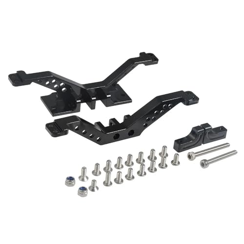QBVHAEPY 4 Linkstangenachtermontage Set Schwarzer Hinterachse Verstärkung kompatibel mit 1/10 RC Crawler Car Model 90047(Black 1SET) von QBVHAEPY