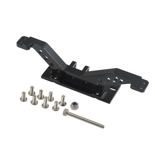QBVHAEPY 4 Linkstangenachtermontage Set Schwarzer Hinterachse Verstärkung kompatibel mit 1/10 RC Crawler Car Model 90047(Black Front) von QBVHAEPY