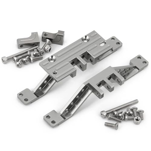 QBVHAEPY 4 Linkstangenachtermontage Set Schwarzer Hinterachse Verstärkung kompatibel mit 1/10 RC Crawler Car Model 90047(Titanium 1SET) von QBVHAEPY