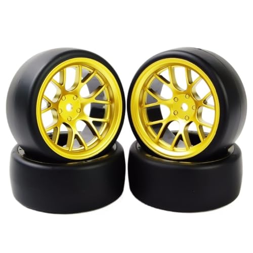 QBVHAEPY 6 mm Versatz 12mm Sechskantrad Hub Rim 4pcs RC -Autoreifen kompatibel mit 1 10 auf Straßennutzwagen Accessoire von QBVHAEPY