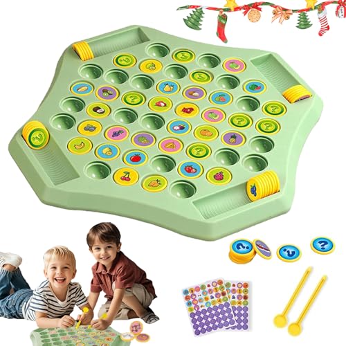 2026 Flip Match Brettspiel, Memory-Schachbrett über Karton, kreative Doppel-Cartoon-Muster-Matching-Spiele for Erwachsene, geeignet for 2–4 Spieler(Fruit) von QCDZSW