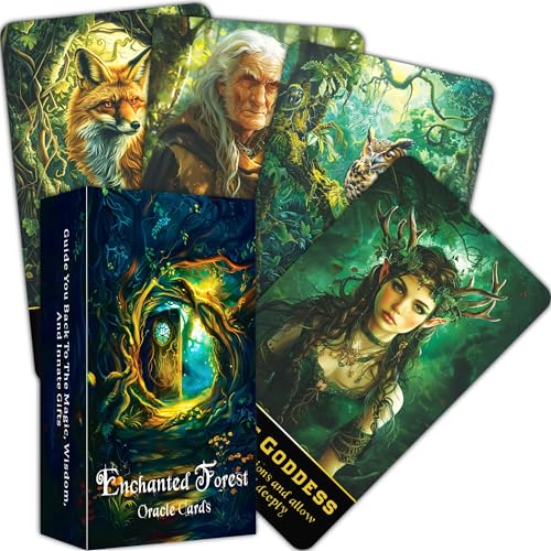 QCFQCF Enchanted Forest Oracle Deck, Orakelkarten für Anfänger, Entdecken Sie mystische Weisheit und Naturgeheimnisse für spirituelle Führung und Transformation QCFQCF Enchanted Forest Oracle Deck, Orakelkarten für Anfänger, Entdecken Sie mystische Weisheit und Naturgeheimnisse für spirituelle Führung und Transformation von QCFQCF