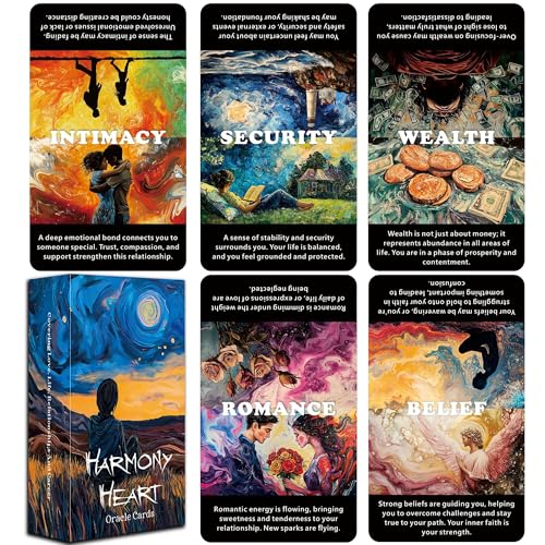 QCFQCF Life Situations Orakelkarten, Liebe und spirituelles Wachstum Orakelkarten für Anfänger, Beziehungen Orakeldeck, Healing Orakel Deck für spirituelle Entwicklung QCFQCF Life Situations Orakelkarten, Liebe und spirituelles Wachstum Orakelkarten für Anfänger, Beziehungen Orakeldeck, Healing Orakel Deck für spirituelle Entwicklung von QCFQCF